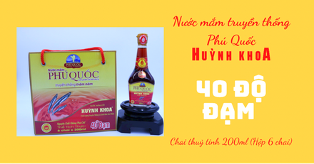 Nước mắn Huỳnh Khoa 40 độ đạm