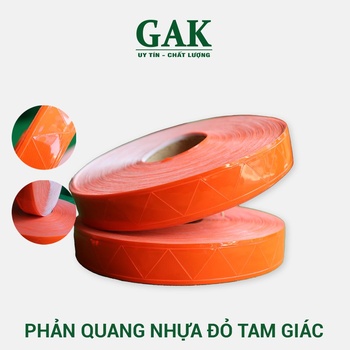 Cuộn phản quang nhựa đỏ 2,5cm x 50m