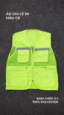 Áo ghi lê kỹ sư 6 túi màu chuối chói chính hãng GAKVN