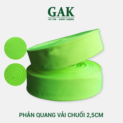 Cuộn dây phản quang vải xanh dạ quang