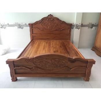 Giường ngủ Ba Của đậm